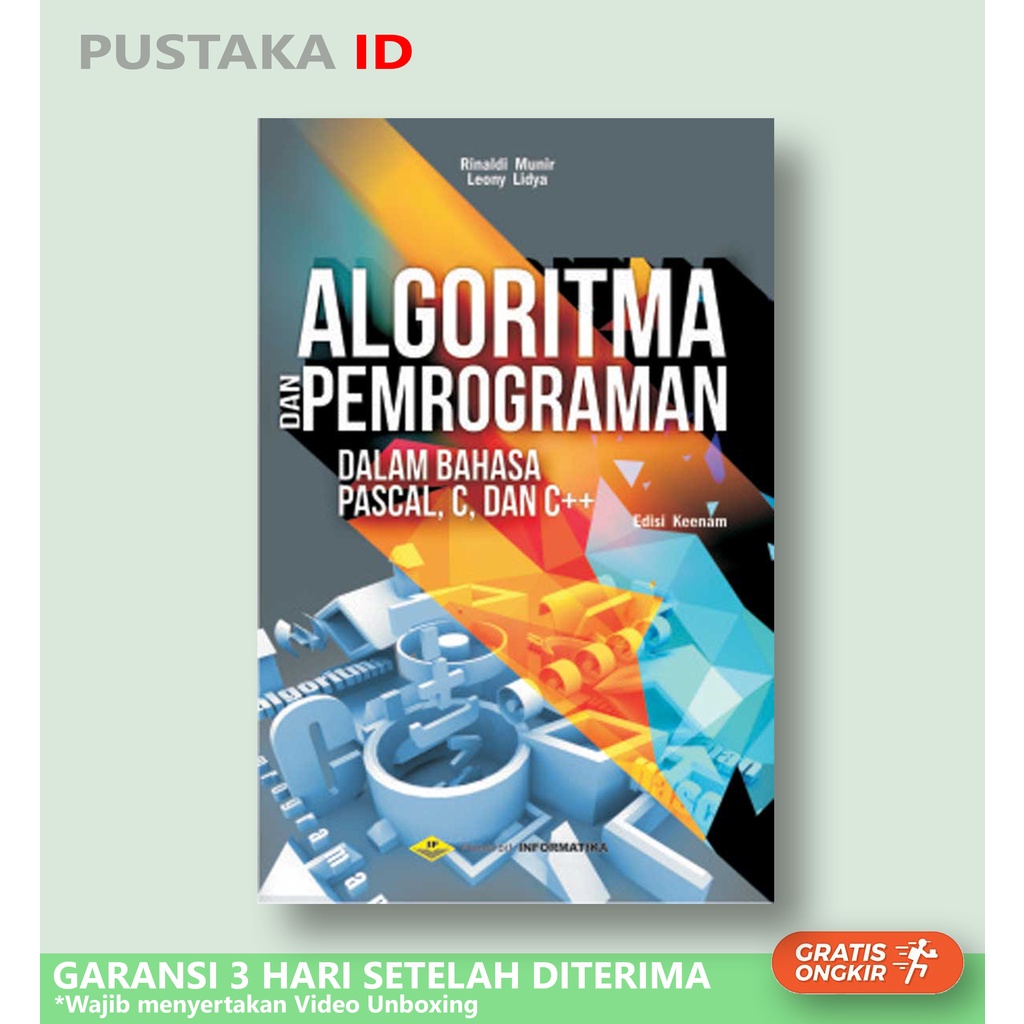 Jual Buku Algoritma Dan Pemrograman Dalam Bahasa Pascal C Dan C