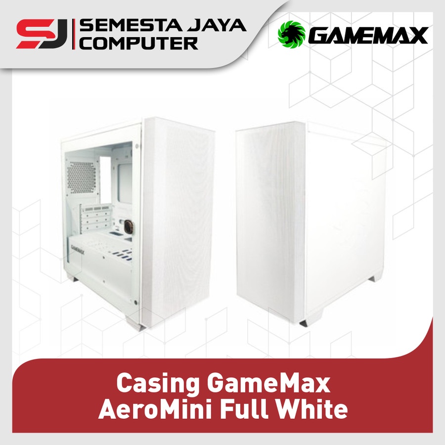 Jual Casing GameMax Aero Mini Full White Mid Tower M-ATX - NO Fan ...