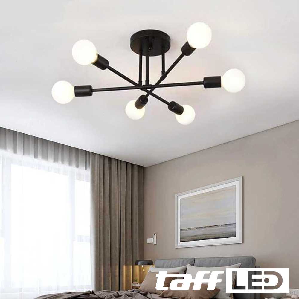 Jual Fitting Lampu Plafon LED Minimalis Cabang 6 Bohlam E27 260V ...