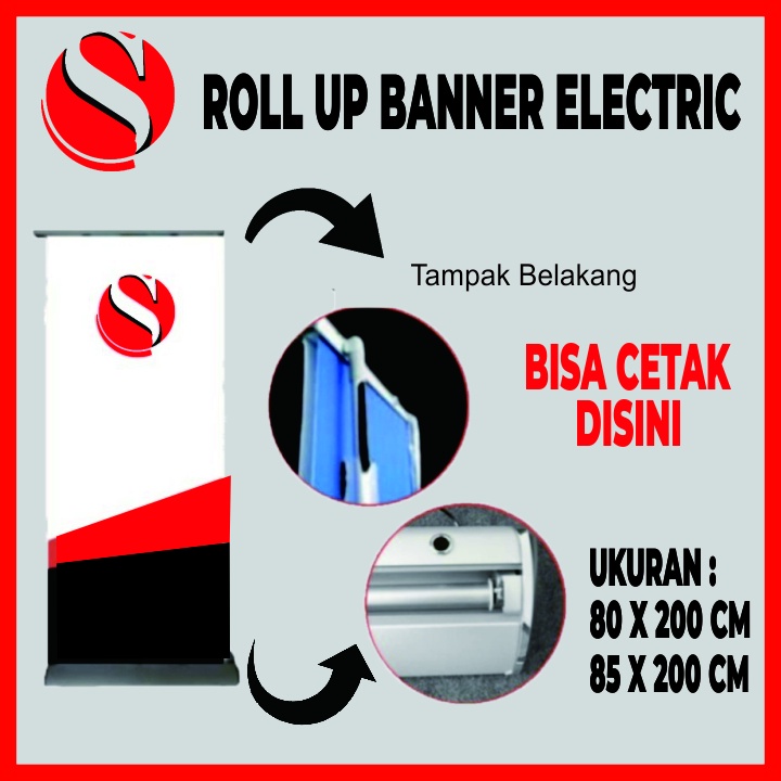 Jual Roll Up Banner Electric Roll Banner Electric Roll Up Electric Shopee Indonesia