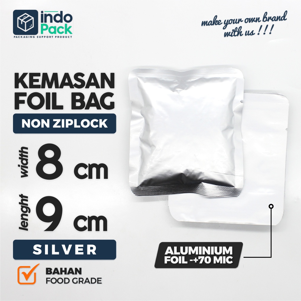 Jual Kemasan Sachet Aluminium Full Foil X Cm Kemasan Sachet Bag