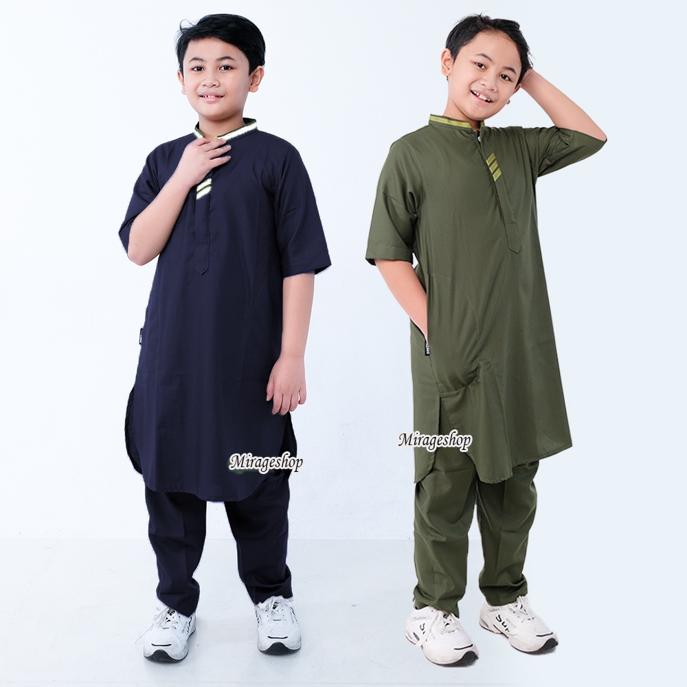 Jual Baju Muslim Koko Anak LakiLaki Model Gamis Anak Cowok Usia 114
