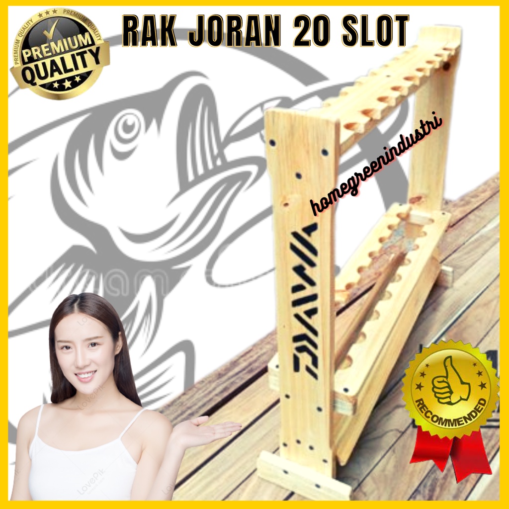 Jual Rak Joran Pancing Standing 20 Lubang Tempat Dudukan Rack Rod ...