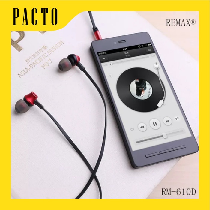 Jual REMAX MOST POPULAR EARPHONE/HEADSET/HANDSFREE RM 610D 100% ...