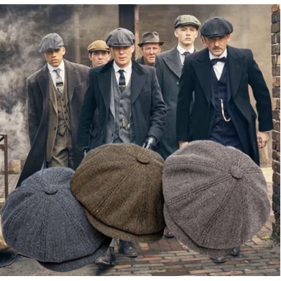 Jual Topi vintage topi baret topi Thomas Slebew Newsboy Cap