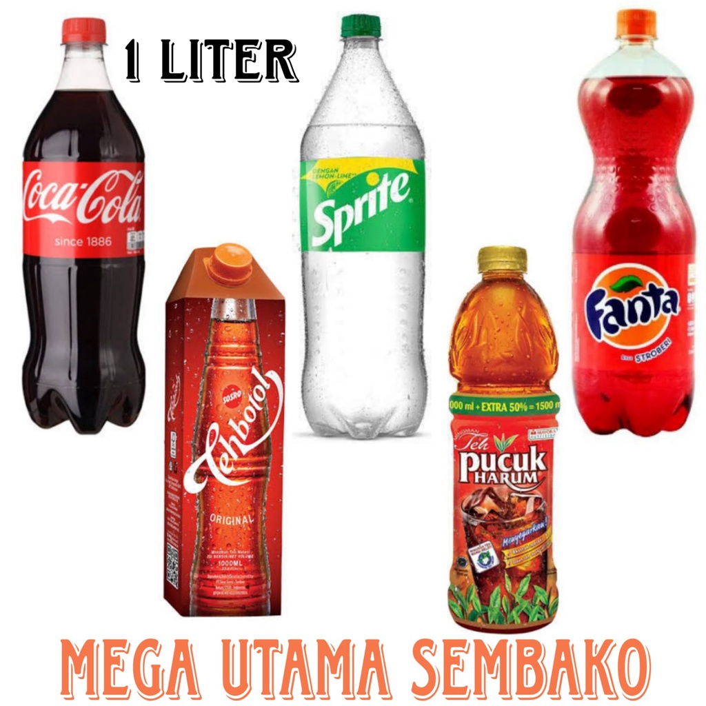 Jual teh pucuk, fanta, sprite, cocacola dan teh botol sosro minuman 1L ...