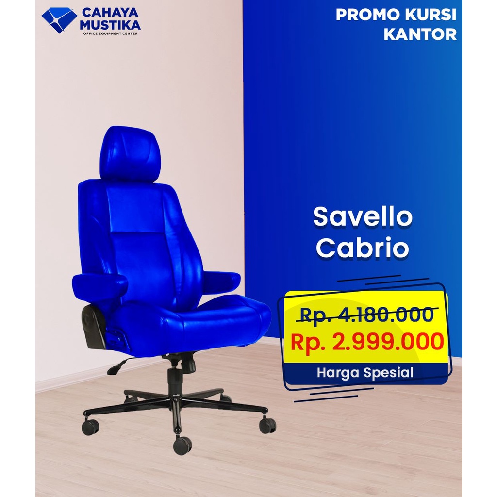 Jual KURSI GAMING KURSI HIDROLIS KURSI PUTAR SAVELO CABRIO TERMURAH DI