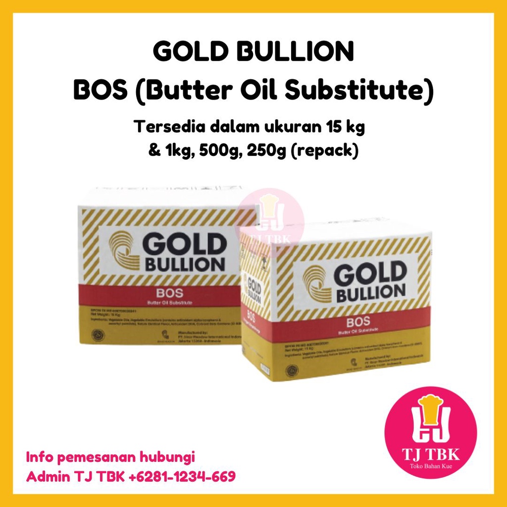 Jual Gold Bullion BOS 1kg/ Gold Bullion BOS 500g/Gold Bullion BOS 250g ...