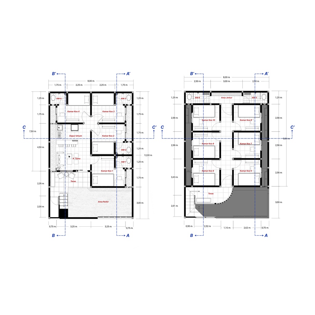 Jual Jasa Desain Gambar Rumah Ruko Murah Minimalis Tropis Klasik Modern