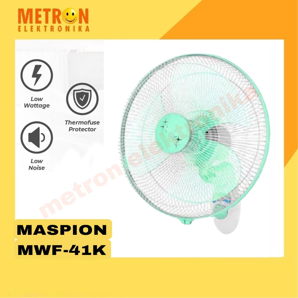 Jual MASPION MWF 41 K KIPAS ANGIN / WALL FAN 16 INC / MWF41K | Shopee ...