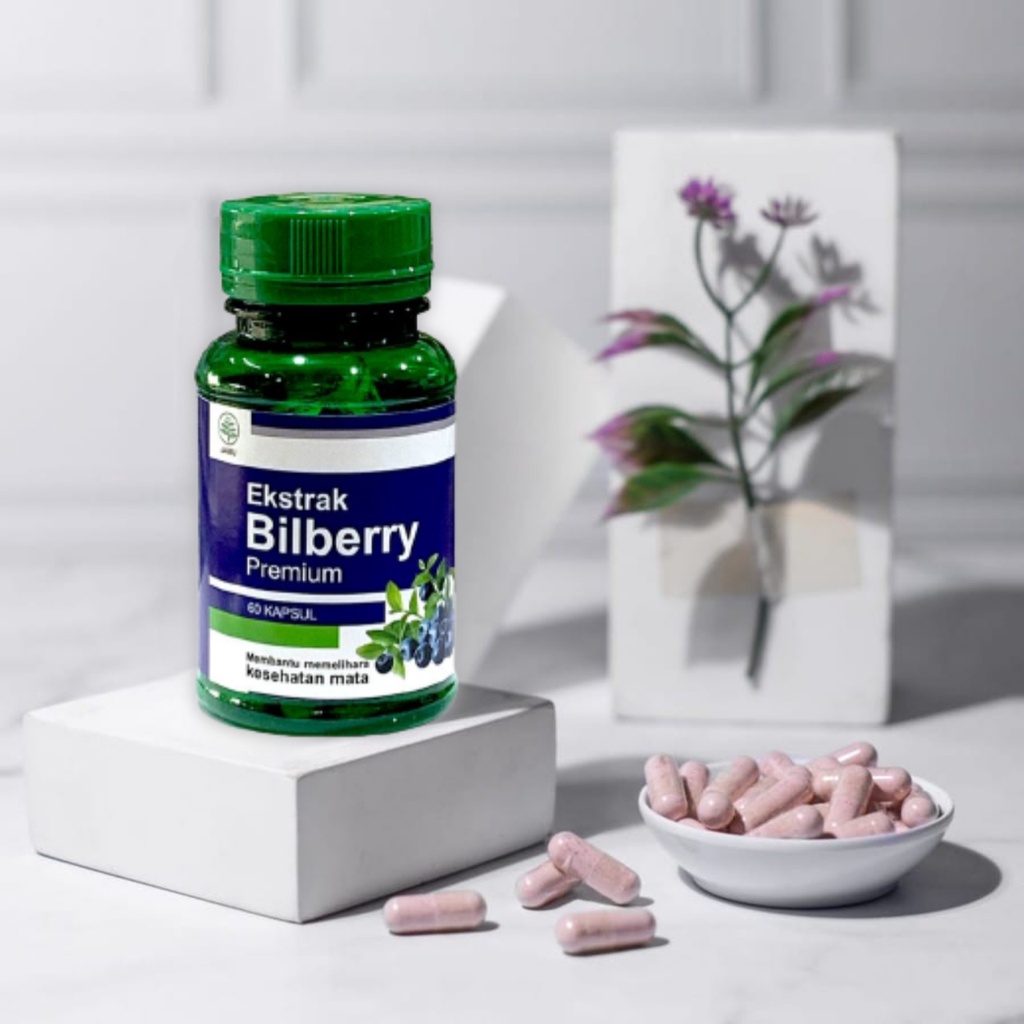 Jual Kapsul Ekstrak Bilberry premium Untuk Kesehatan Mata Minus 60