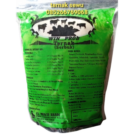 Jual PROBIOTIK WIN PROB Kering Serbuk 1kg Probiotik Ternak Untuk Fermentasi Silase Pakan Sapi