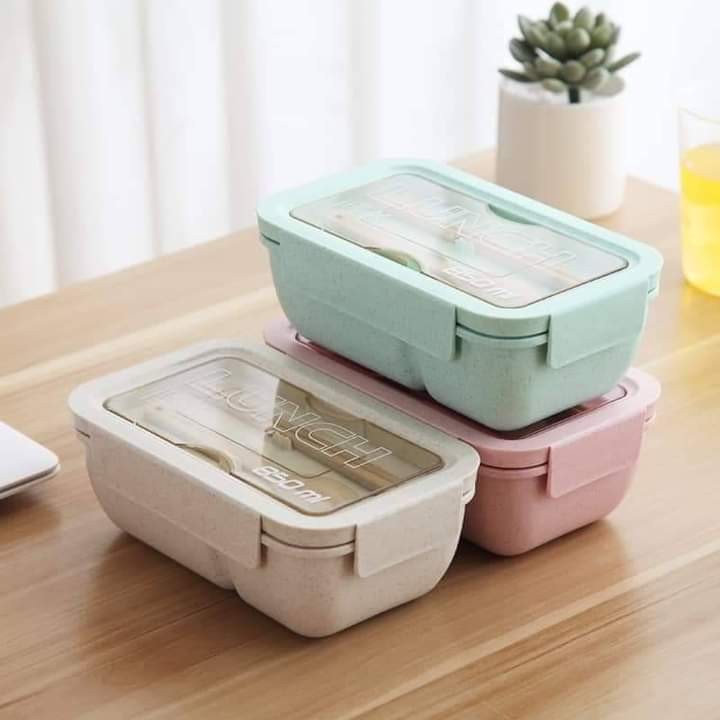 Jual Lunch Box Bento Lb Slim Kotak Makan Tempat Makan Transparan Ml Bpa Kotak Makan Set