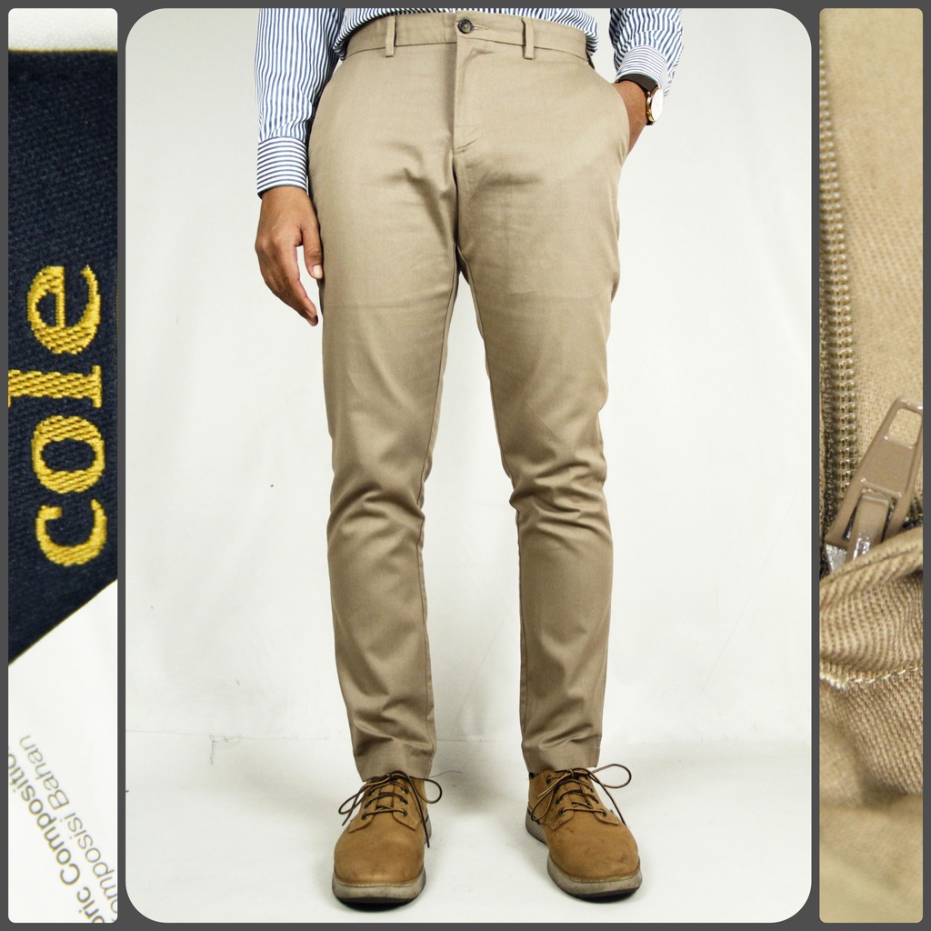 Jual [COD] CLE Celana Panjang Chino Formal Panjang Pria Khaky Slimfit ...