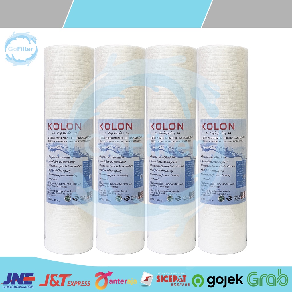 Jual SEDIMENT CARTRIDGE FILTER AIR MERK KOLON DAN DEWATER 10 INCH