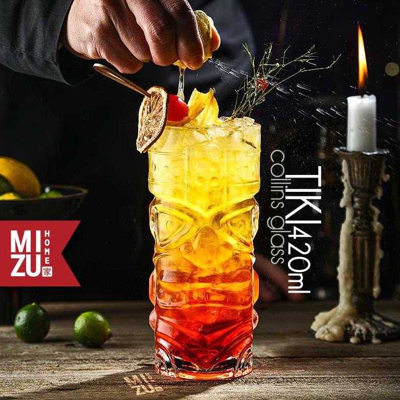 Jual Mizu Tiki Collins Glass Gelas Kaca Gelas Air Minum Gelas Cocktail Gelas Mocktail Gelas Soda 4567