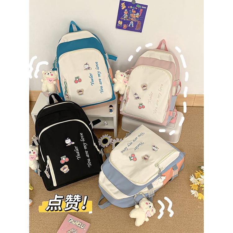 Jual [BOS](1668.E)Tas Ransel Motif Fashion Unik Dan Lucu / Ransel Motif ...