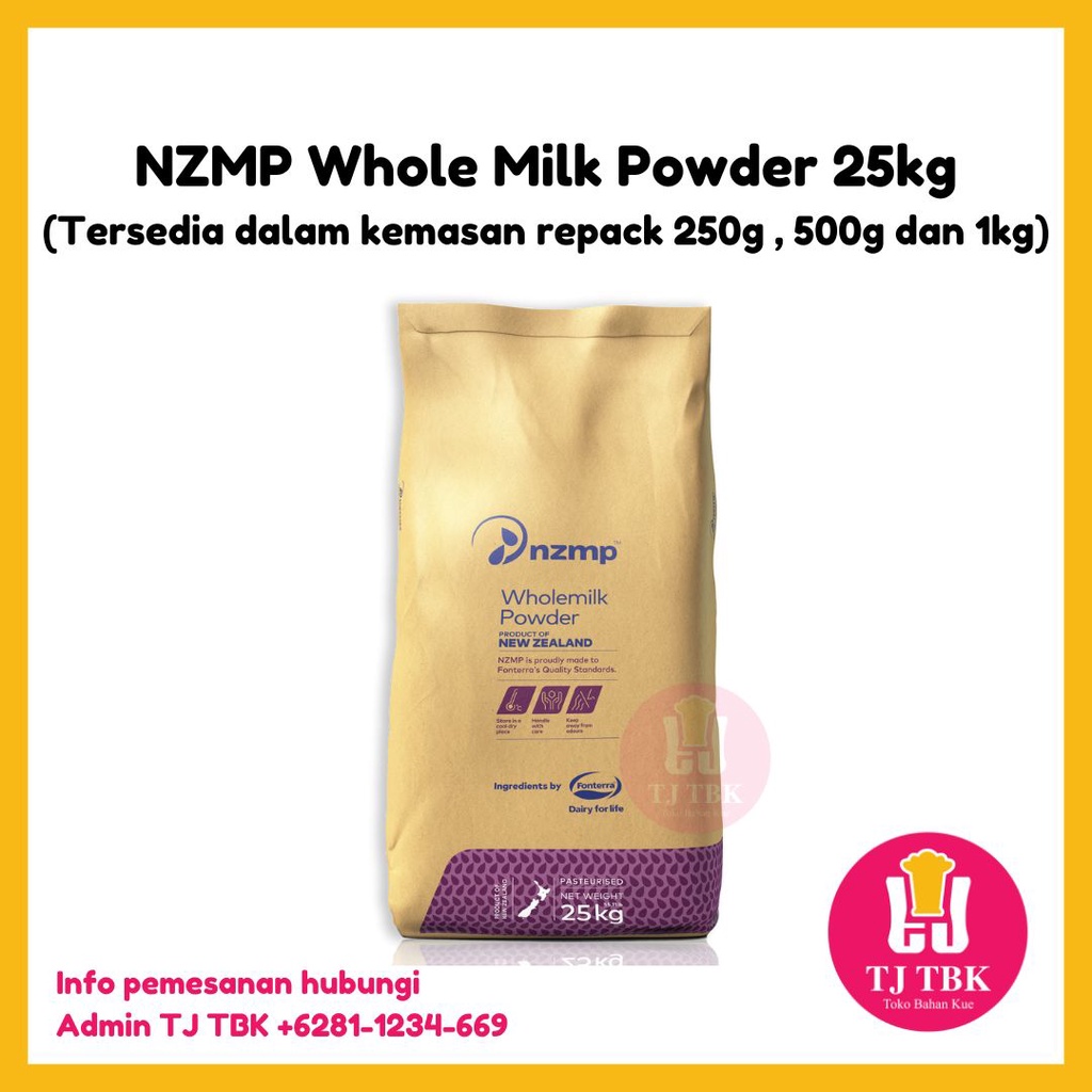 Jual Nzmp Whole Milk Powder 250g500g1kg Susu Bubuk Campuran Rotikue