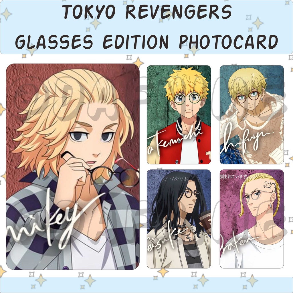 Jual TOKYO REVENGERS GLASSES EDITION PHOTOCARD ANIME Shopee Indonesia