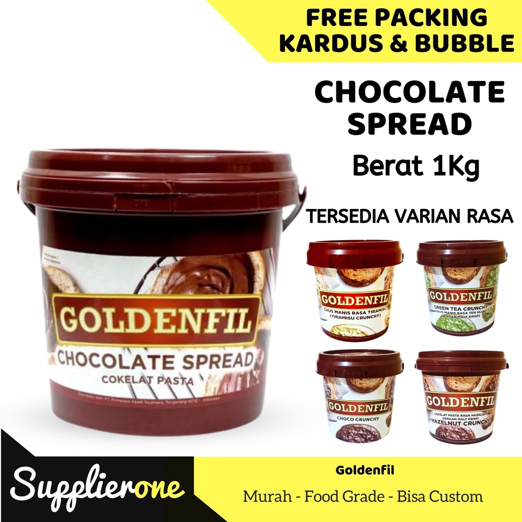 Jual Goldenfil Chocolate Spread / Selai Roti Bakar / Toping Roti ...
