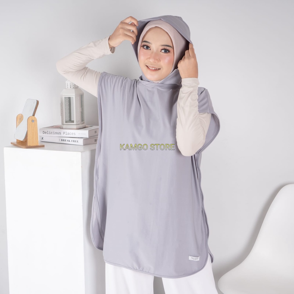 Jual Hijab Rompi Sporty Hoodie Syari Jilbab Senam Sporty Jilbab Instan Baju Olahraga 2556