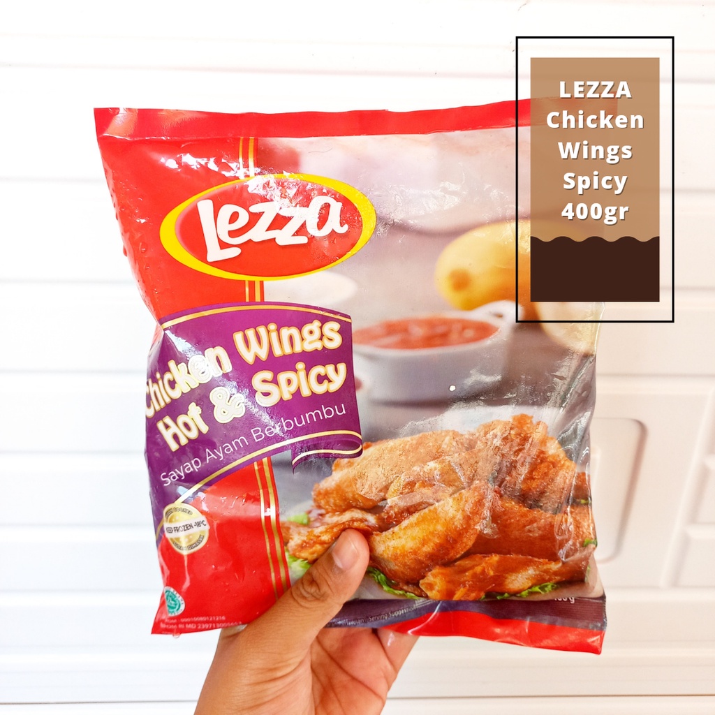 Jual ADDRIELLA Lezza Chicken Wing Hot & Spicy 400gr | Lezza/Frozenfood ...
