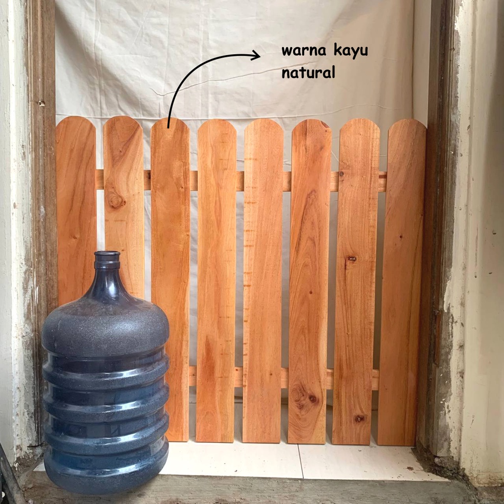 Jual Pintu Pagar Kayu Baby Gate lebar 100 cm x tinggi 80 cmFree Engsel dan grendel Shopee