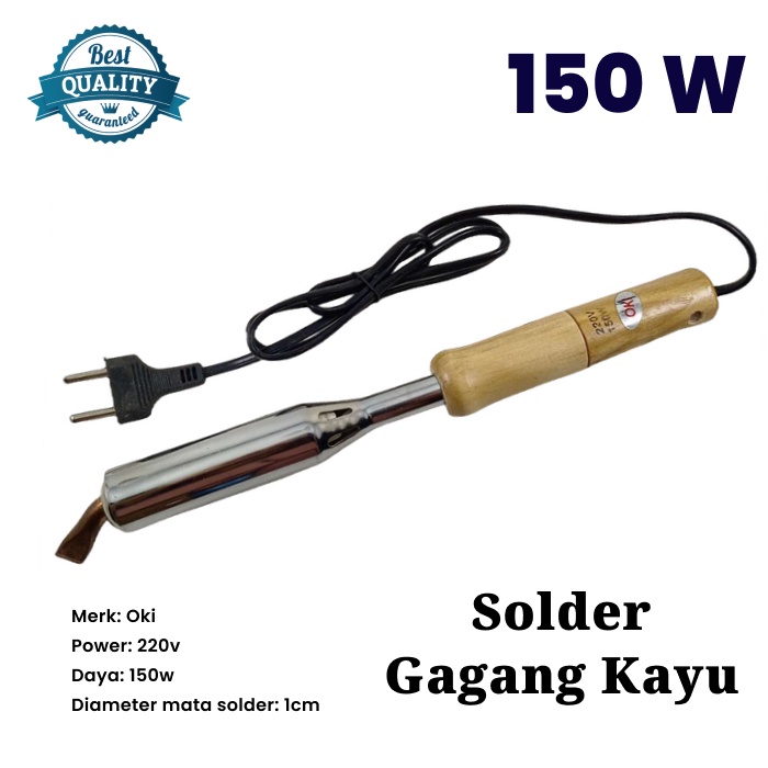 Jual Solder Listrik Oki Watt Gagang Kayu Alat Patri W Shopee Indonesia