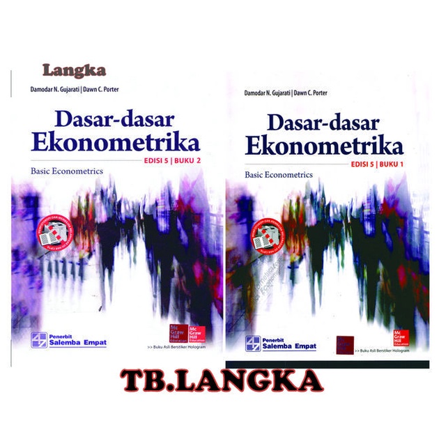 Jual DASAR - DASAR EKONOMETRIKA EDISI 5 BUKU 1 & EDISI 5 BUKU 2 ...