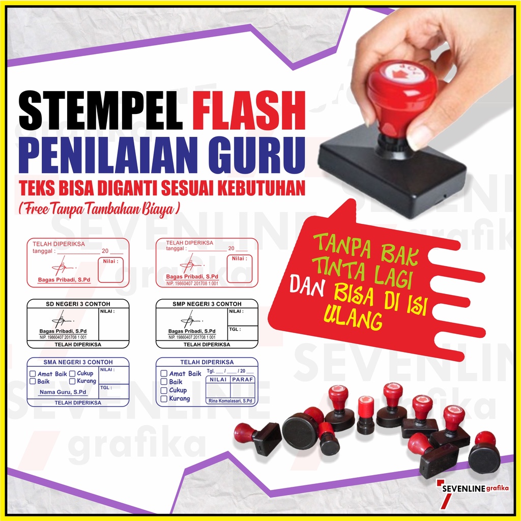 Jual Stempel Penilaian Guru dengan Nama Sekolah dan Paraf | Shopee ...