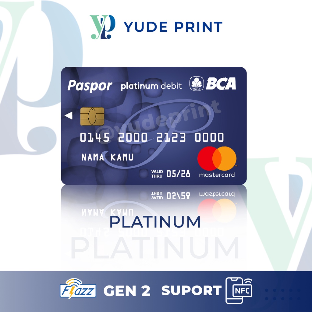 Jual KARTU FLAZZ BCA GENERASI TERBARU / CUSTOM GAMBAR / DESIGN BLACK