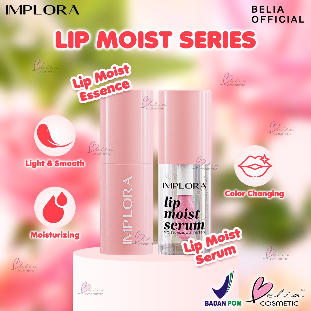 Jual BELIA IMPLORA Lip Moist Series Essence Serum Lip Oil
