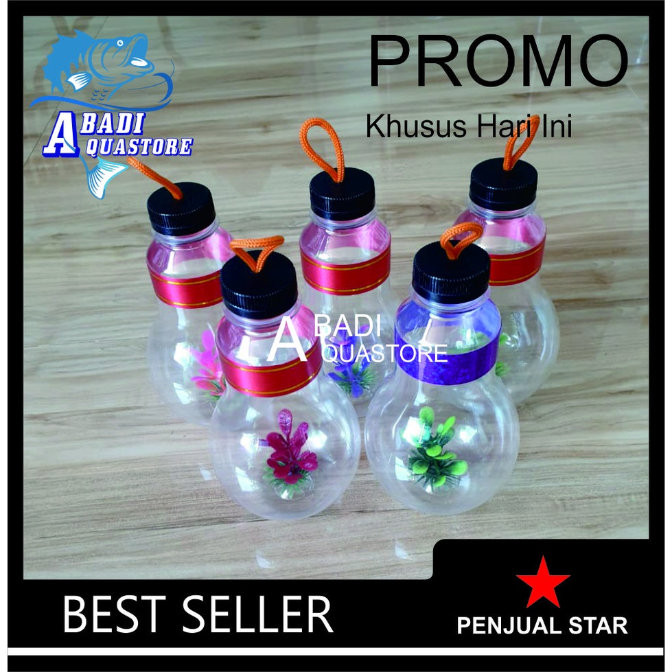 Jual Botol Ikan Hias - Botol Cupang - Botol Mini - Botol Hias | Shopee ...