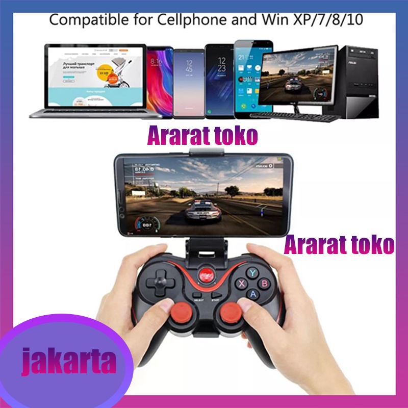 Jual Gamepad X3 Bluetooth Wireless / Gamepade Gaming Bluetooth X3 ...