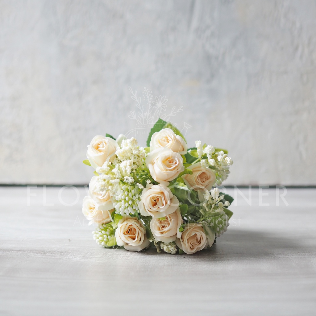 Jual Bunga Artificial Mini Rose Bud Baby Breath Group (B23072) | Shopee ...