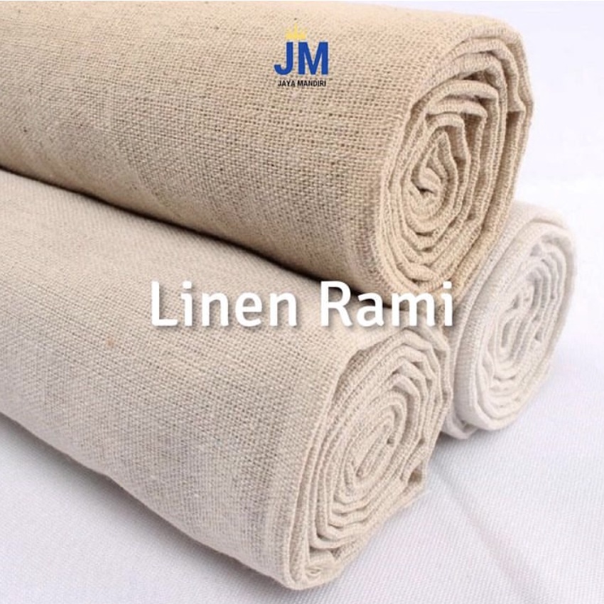 Jual Kain Katun Linen Rami Kahatex ( Min order 1roll, Bukan Meteran