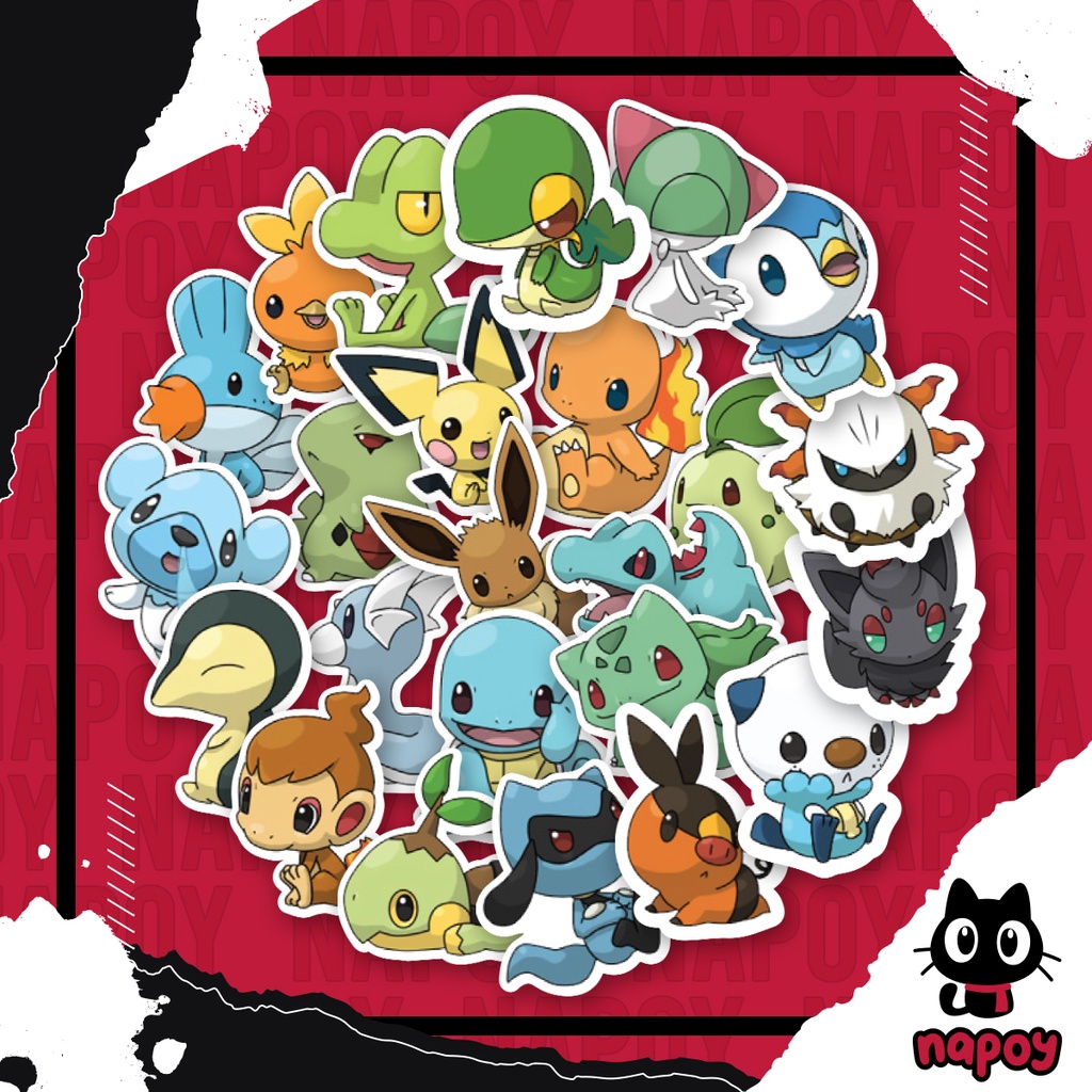 Jual Stiker Pack Pokemon 24 Pcs Laptop Aksesoris Hp Anti Air Shopee
