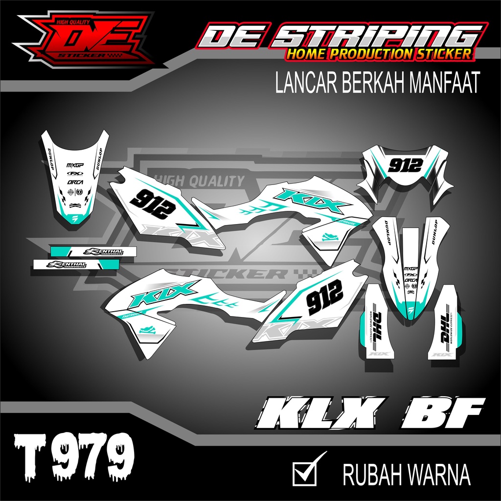 Jual Striping Stiker Klx Bf Stiker Motor Klx Bf Se Extreme T979