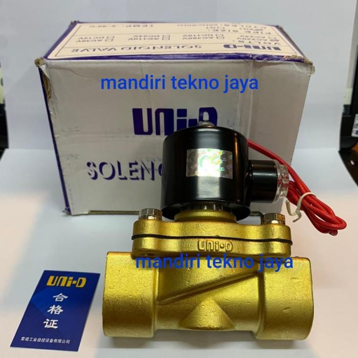 Jual Solenoid valve UNID 2way UW25 drta 1 inch AC220/DC24 Shopee