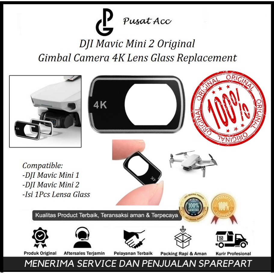 2PCS Camera Lens Protector For DJI Mavic Mini/Mini 2/Mini SE Drone Anti-Scratch HD Tempered Glass Lens Film Protective Accessory