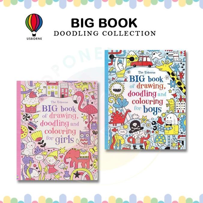 Jual Jkt Usborne Big Book Of Drawing, Doodling & Colouring For Girls