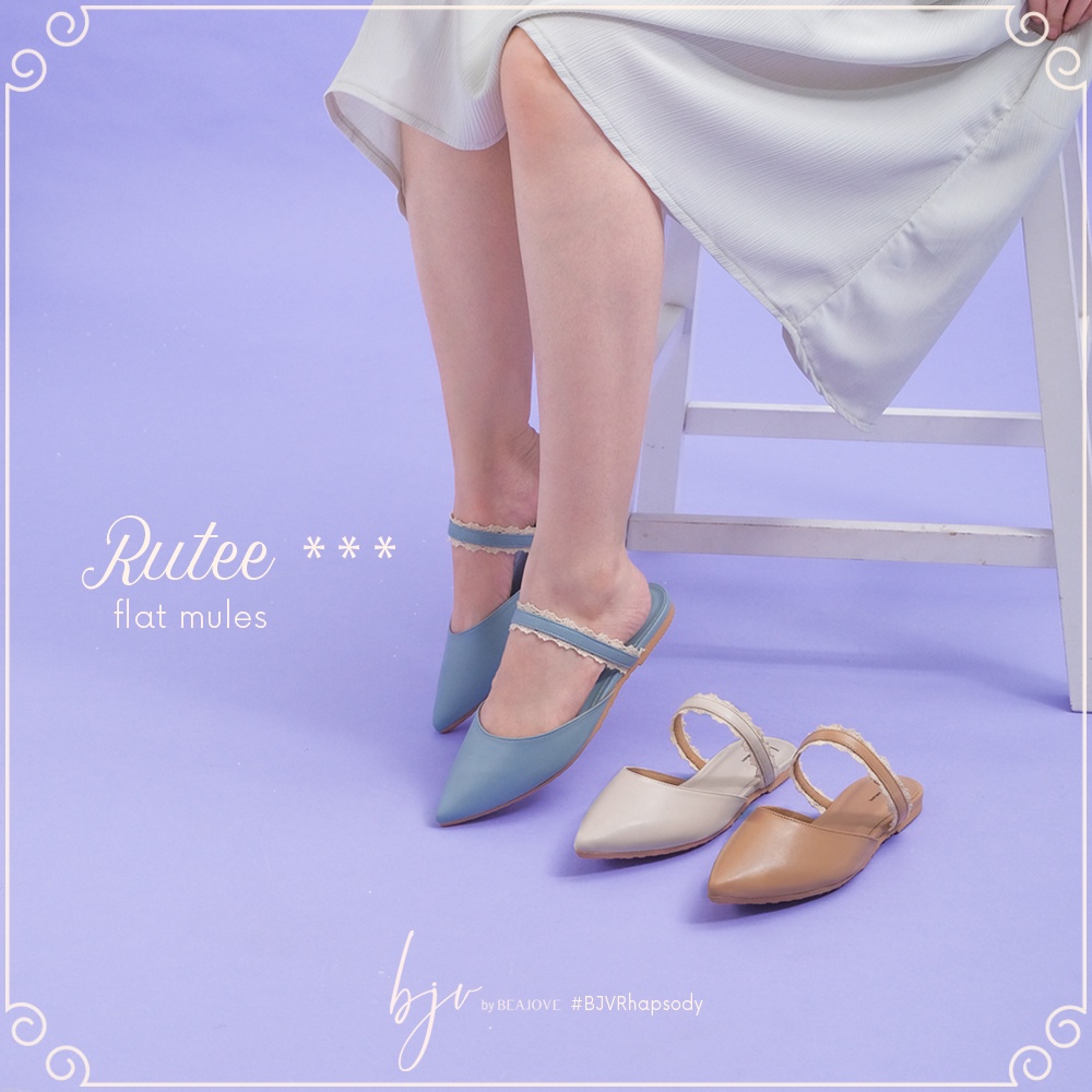 Jual RUTEE Flat Mules - BJV by Beajove | Shopee Indonesia