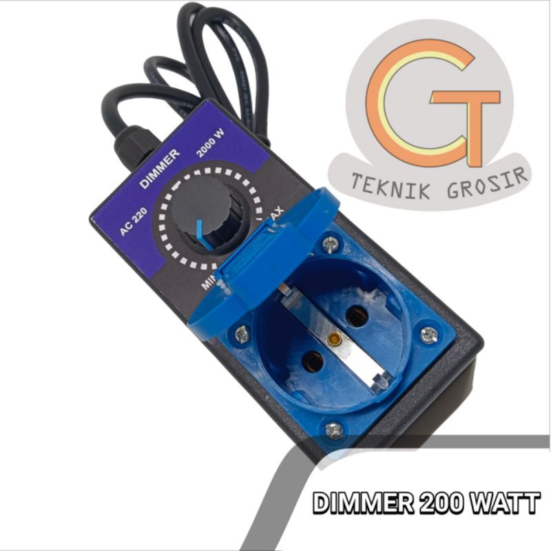 Jual DIMMER 2000 WATT AC peredup lampu pengatur kecepatan mesin gerinda ...