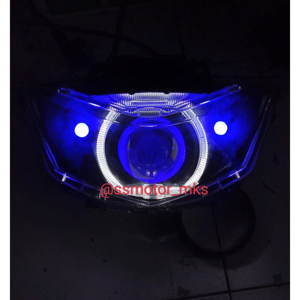 Jual HEADLAMP CUSTOM PROJIE BILED WST HONDA BEAT ESP 2019 / BEAT DELUXE 2022 2023 Shopee Indonesia