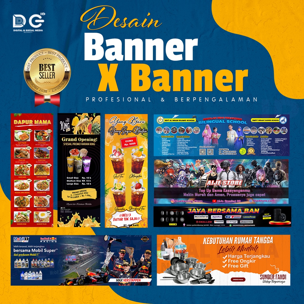 Jual Jasa Desain Banner Spanduk Xbanner Poster Warung Toko Olshop Shopee Indonesia 3393