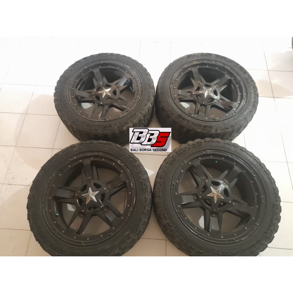 Jual Velg Second Kmc Rockstar Ring Pcd X Pcd X Ban Mt Cocok Untuk Fortuner