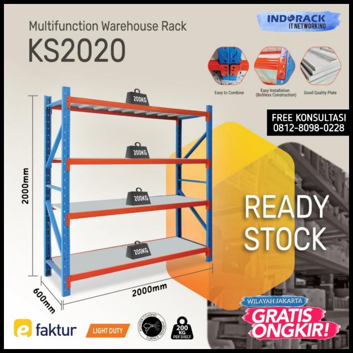 Jual Rak Gudang Light Duty Level Susun Tinggi Meter Rack