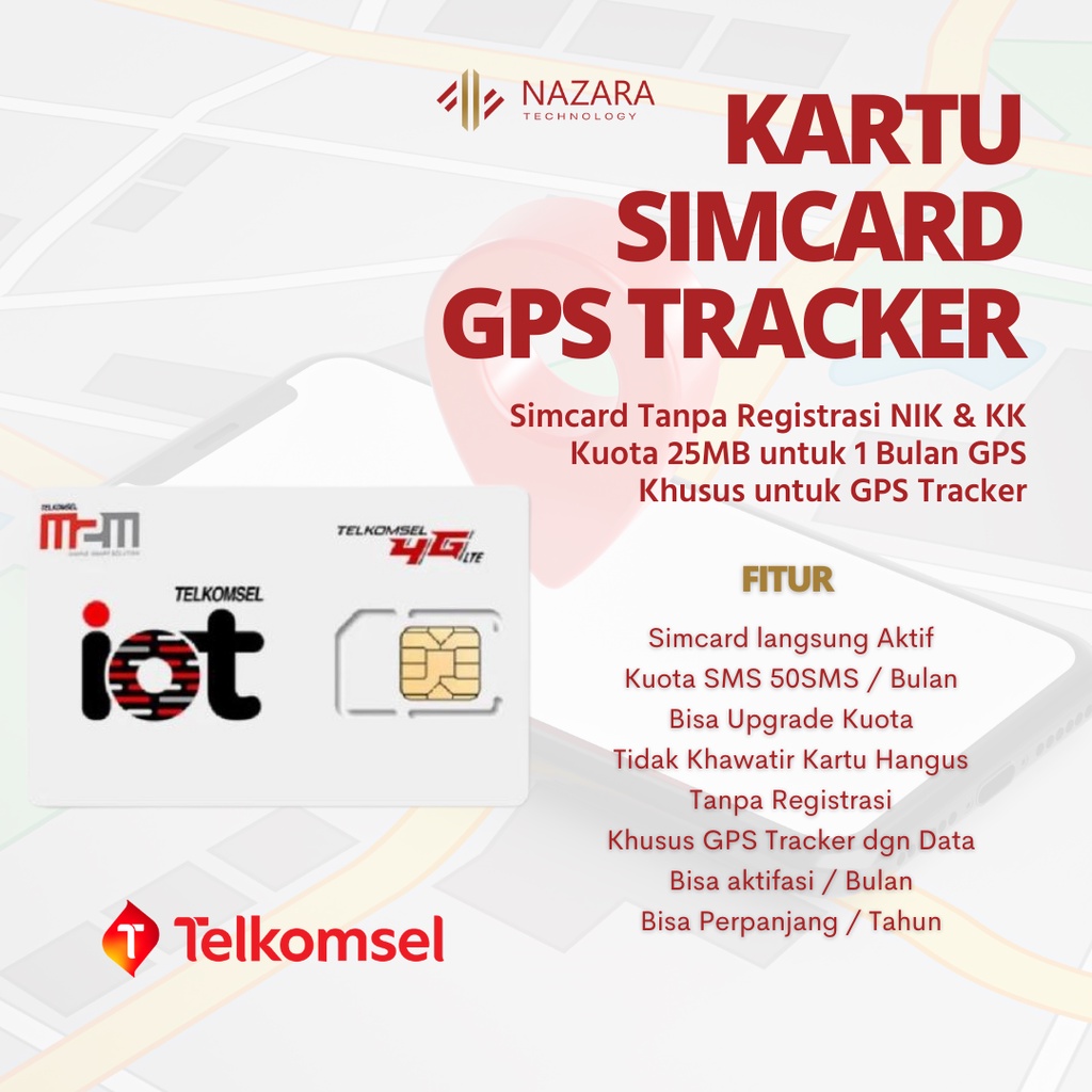 Jual Kartu SimCard GPS Tracker IOT Telkomsel | Shopee Indonesia