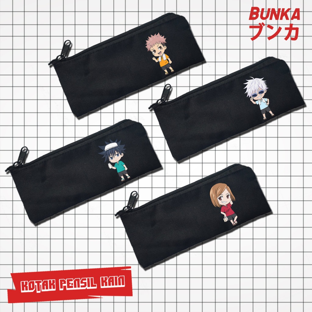 Jual Pouch Tempat Pensil Anime Jujutsu Kaisen Summer Murah Bahan Kain Souvenir Pernikahan Bisa