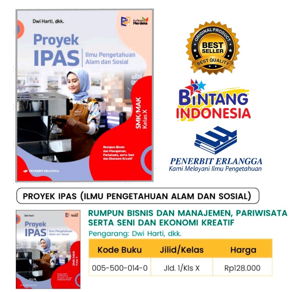 Jual Proyek Ipas Rumpun Bisnis Dan Manajemen Parawisata Kelas Smk Mak Kurikulum Merdeka